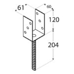 Suport-Stalp-Lemn-61mm-Tip-U-PS60U-b
