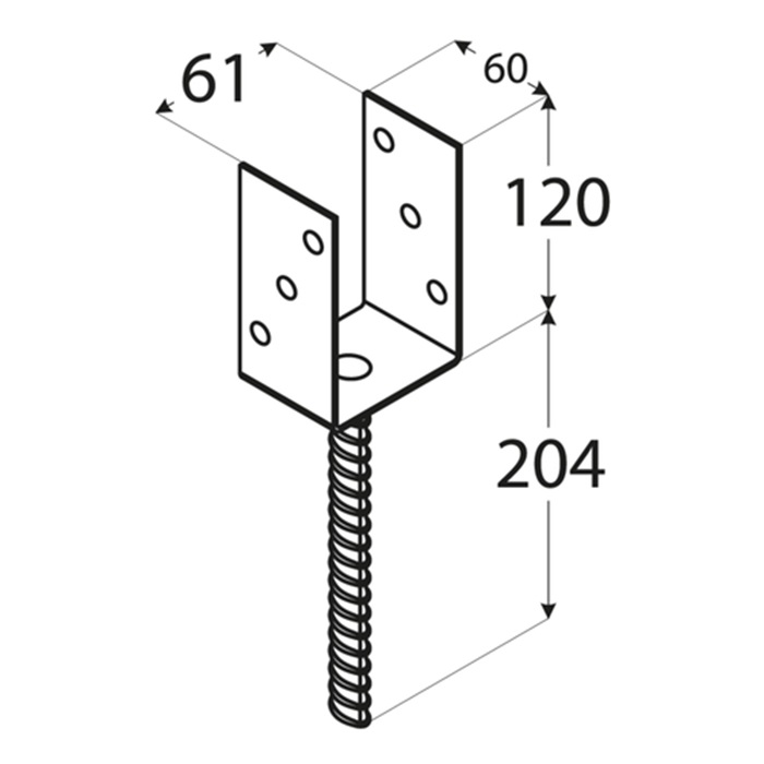 Suport-Stalp-Lemn-61mm-Tip-U-PS60U-b