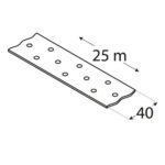 Banda Contravantuire Perforata 40mm x 25m TM2x25