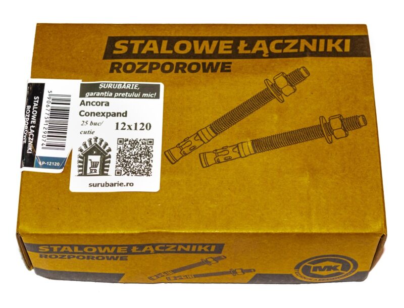 Conexpand Ancora Cu Cep Cilindric Si Clema M12x120 mm – 25buc/cutie