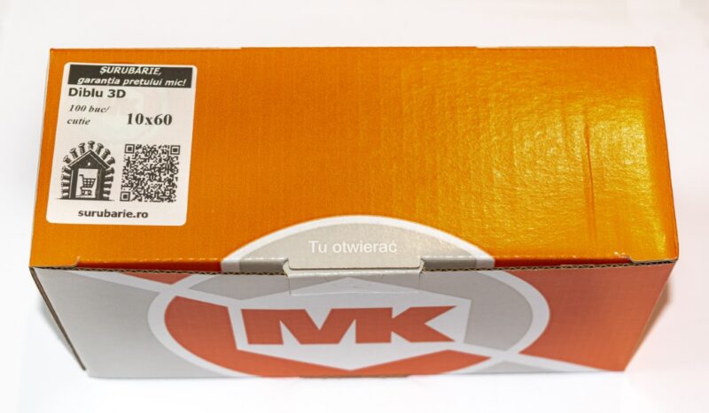 Diblu 10×60 mm 3D – 100buc/cutie