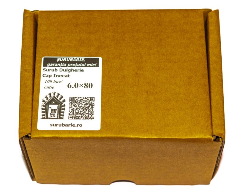 Suruburi Dulgherie Cap Inecat 6×80 mm – 100buc/cutie
