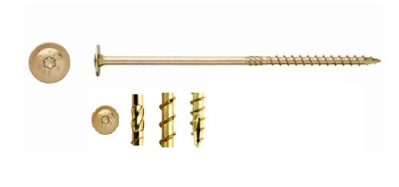 Suruburi Dulgherie Cap Plat 8×300 mm – 50buc/cutie