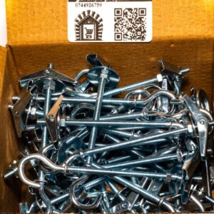 Ancora Basculanta cu Carlig Tip O M4x75mm – 50 buc/cutie