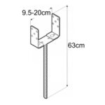 Suport Stalp Reglabil cu Tija Lunga PSRU 60-200