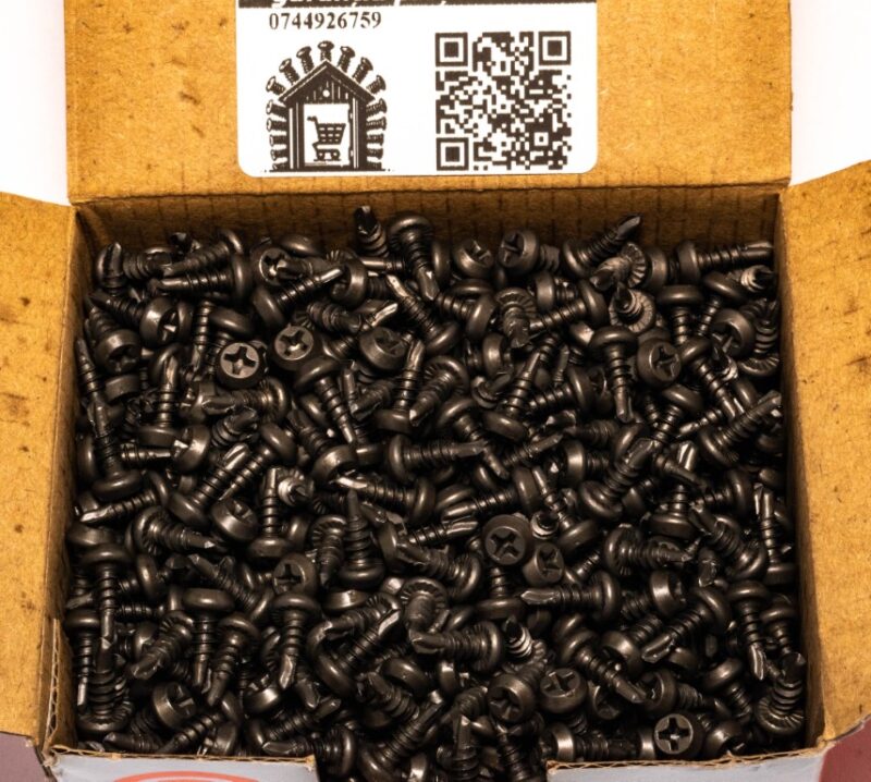 Suruburi Autoforante 3.5×9.5mm Fosfatat, Cap Bombat – 1000buc/cutie