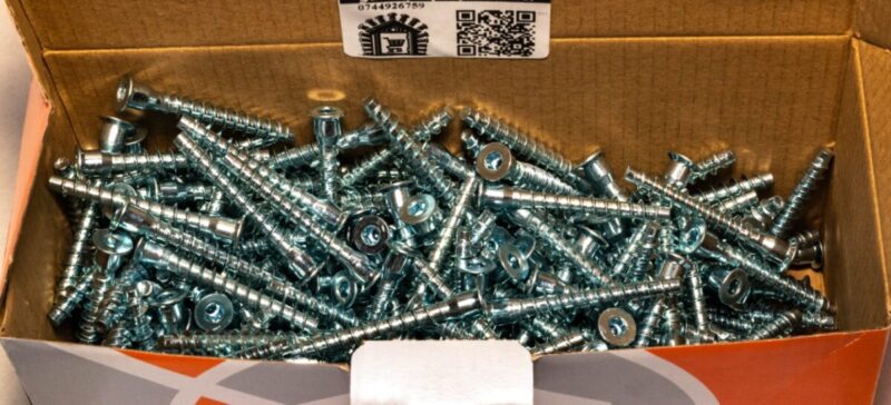 Suruburi Imbinare Mobila PAL/MDF Confirmat 5×40 mm – 500 buc/cutie