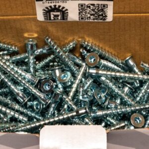 Suruburi Imbinare Mobila PAL/MDF Confirmat 6.4×50 mm – 250 buc/cutie