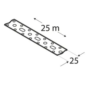 Banda Contravantuire Perforata 25mm x 10m TM4