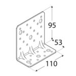 Coltar Lemn Ranforsat 95x53x110x2.5 KPK13