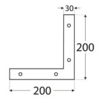 Coltar Plat 200x200x30x3 NA2