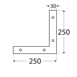 Coltar Plat 250x250x30x3 NA3