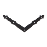 Coltar Plat Decorativ 150x150x25x2.5 NAD1C, Negru