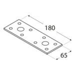 Conector Plat 180x65x2.5 LP5