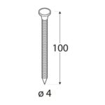 Cuie Ancora 4x100mm – 1kg/cutie