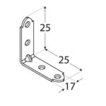 Coltar Lemn 25x25x14x1.5 KW25