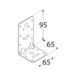 Coltar Lemn Ranforsat 95x65x65x2.5 KPK22