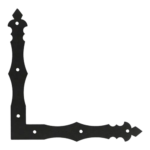 Coltar Plat Decorativ 300x300x40x4 NAD4C, Negru