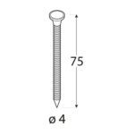 Cuie Ancora 4x75mm – 1kg/cutie