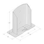 Suport Stalp Baza Despicata PSD140