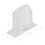 Suport Stalp Baza Despicata PSD160