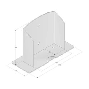 Suport Stalp Baza Despicata PSD200