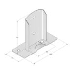 Suport Stalp Baza Despicata PSD90