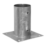 Suport Stalp Circular cu Fixare in Suruburi PSPO80