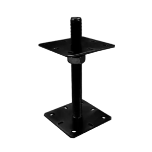 Suport Stalp Reglabil cu Surub PSR 130 M24, Negru