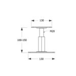 suport-stalp-reglabil-pr-130-130-2 Suport Stalp Reglabil PR 130/130