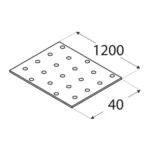 Placa Perforata 200x80x2 PP91