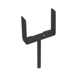 Suport Stalp Reglabil PSRU C 60-200x136x4,0 Negru