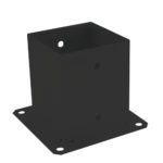 Suport Stalp 101×101 Patrat PSP100 Negru