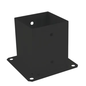 Suport Stalp 101×101 Patrat PSP100 Negru