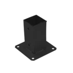 Suport Stalp 71x71mm Patrat PSP70 negru