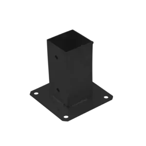 Suport Stalp 71x71mm Patrat PSP70 negru