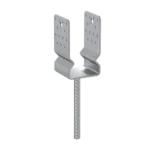 Suport Stalp Lemn 100mm Tip U PSSZ100 Galvanizat la Cald