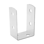 Suport Stalp Lemn 50mm Tip U cu Baza Mascata PSOL50 Vopsit Negru (copie)