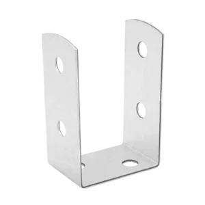 Suport Stalp Lemn 50mm Tip U cu Baza Mascata PSOL50 Vopsit Negru (copie)