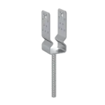 Suport Stalp Lemn 60mm Tip U PSSZ60 Galvanizat la Cald