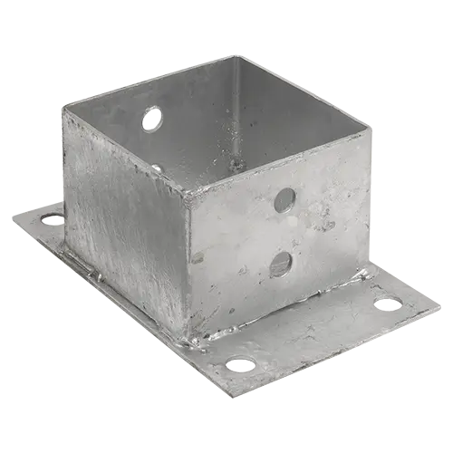suport-stalp-lemn-90mm-baza-joasa-pspn90-galvanizat-la-cald-2 Suport Stalp Lemn 90mm Baza Joasa PSPN90 Galvanizat la Cald