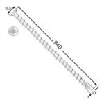 surub-structural-lemn-10340-mm-cap-inecat-filet-complet-50buc-cutie Surub Structural Lemn 10×340 mm, Cap Inecat, Filet Complet – 50buc/cutie