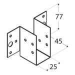 WL 5 – Papuc grindă sarcină ușoară 25x77x1,0 mm
