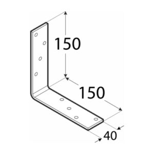 KB4 – Colțar construcții 150x150x40x5,0 mm