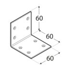 KS3 - Colțar lat 60x60x60x2,0 mm KS3 – Colțar lat 60x60x60x2,0 mm