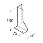 WBD 130 Papuc grindă dreapta 28x130x75x2,0 R