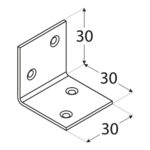 KS1 - Colțar lat 30x30x30x1,5 mm KS1 – Colțar lat 30x30x30x1,5 mm