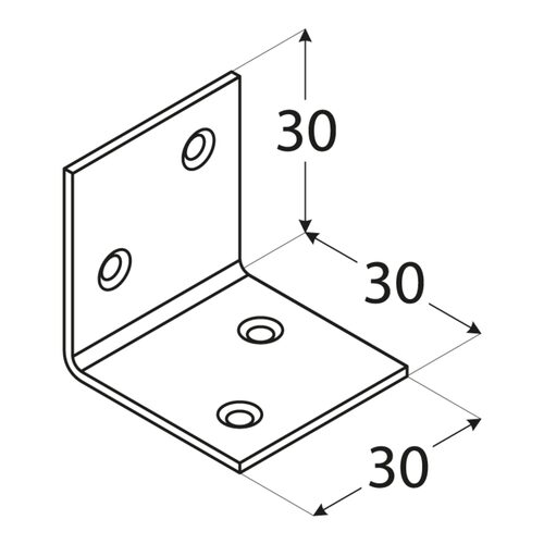 KS1 - Colțar lat 30x30x30x1,5 mm KS1 – Colțar lat 30x30x30x1,5 mm
