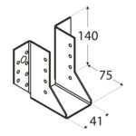 4506_w.png Papuc Grinda Tip A 41x140x75x2 mm Zincat Argintiu WB6
