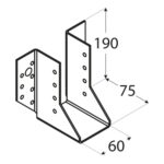 4517_w.png Papuc Grinda Tip A 60x190x75x2 mm Zincat Argintiu WB17